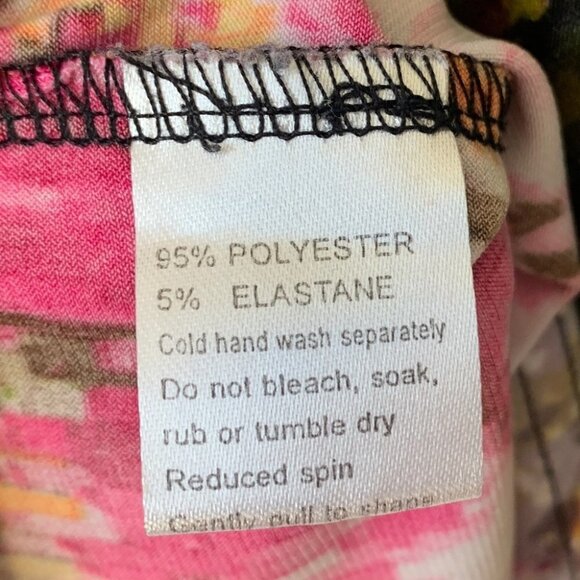 RIPE Maternity Australia Sleeveless Top Side Ruching Black Floral Women’s Med - Picture 7 of 7